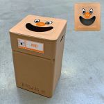 Afvalbak karton SMILE PMD 75L - 37x37x60cm
