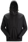 Snickers FlexiWork Windjas Stretch met Hoodie Zwart - Maat S